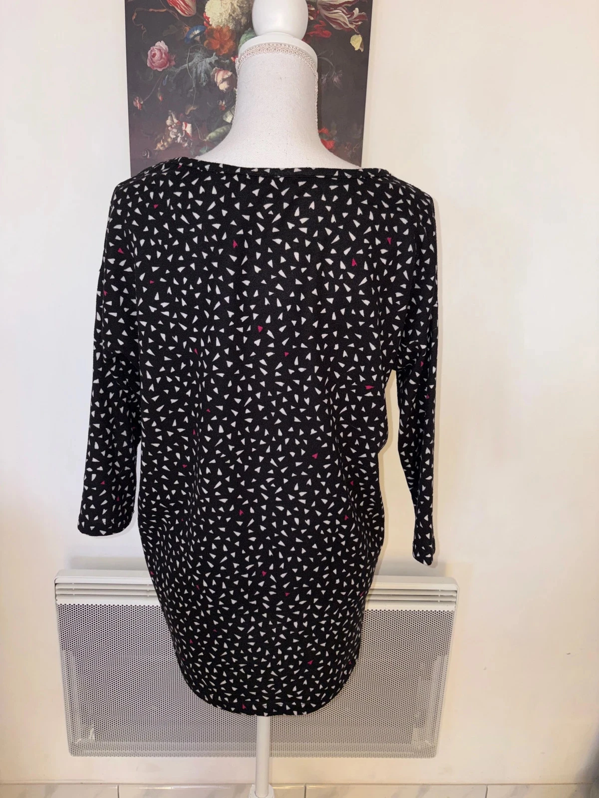 Black fine sweater with Only pattern size M / 38 – photo 3